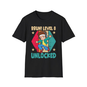 8 Year Old Birthday Dabbing Boy Bruh 8th level unlocked T-Shirt Unisex T-Shirt