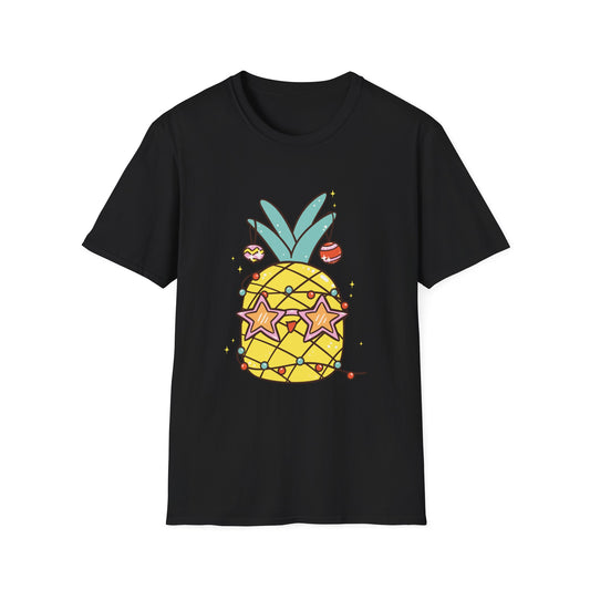 Pineapple Stars Graphic T-Shirt — Cute Tropical Fruit Tee