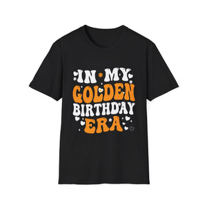 Retro Groovy In My Golden Birthday Era Unisex T-Shirt