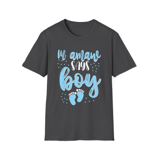 Gender Reveal Mamaw Says Boy Baby Shower Matching Family Unisex T-Shirt