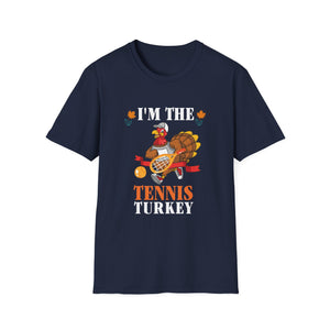 I'm The Tennis Turkey T-Shirt — Funny Thanksgiving Tennis Player Tee