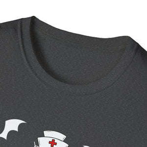 Cute Halloween Nurse Nursing Zombie Halloween Pattern TeeUnisex Softstyle T-Shirt