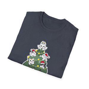 Cats For Everybody Christmas Cat Funny Xmas Women Santa Unisex T-Shirt