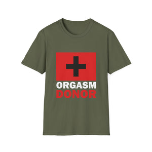 Orgasm Donor Funny Lazy Halloween Costume T-Shirt