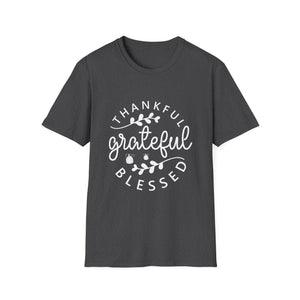 Thankful Grateful Blessed Unisex Softstyle T-Shirt