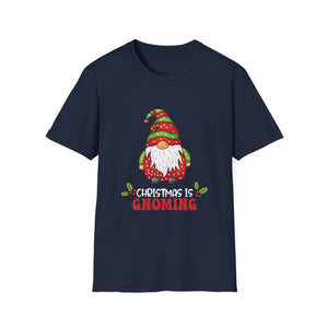 Christmas Is Gnoming Funny Santa Christmas Gnome Christmas Unisex T-Shirt
