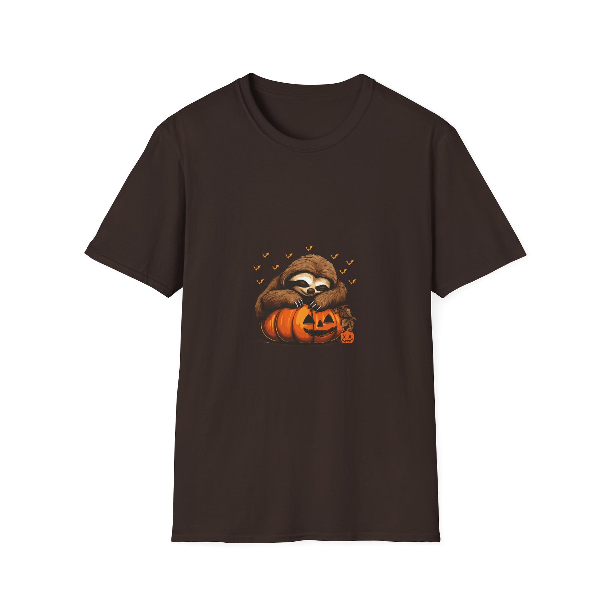 Sloth with Jack-o'-Lantern Halloween T-Shirt