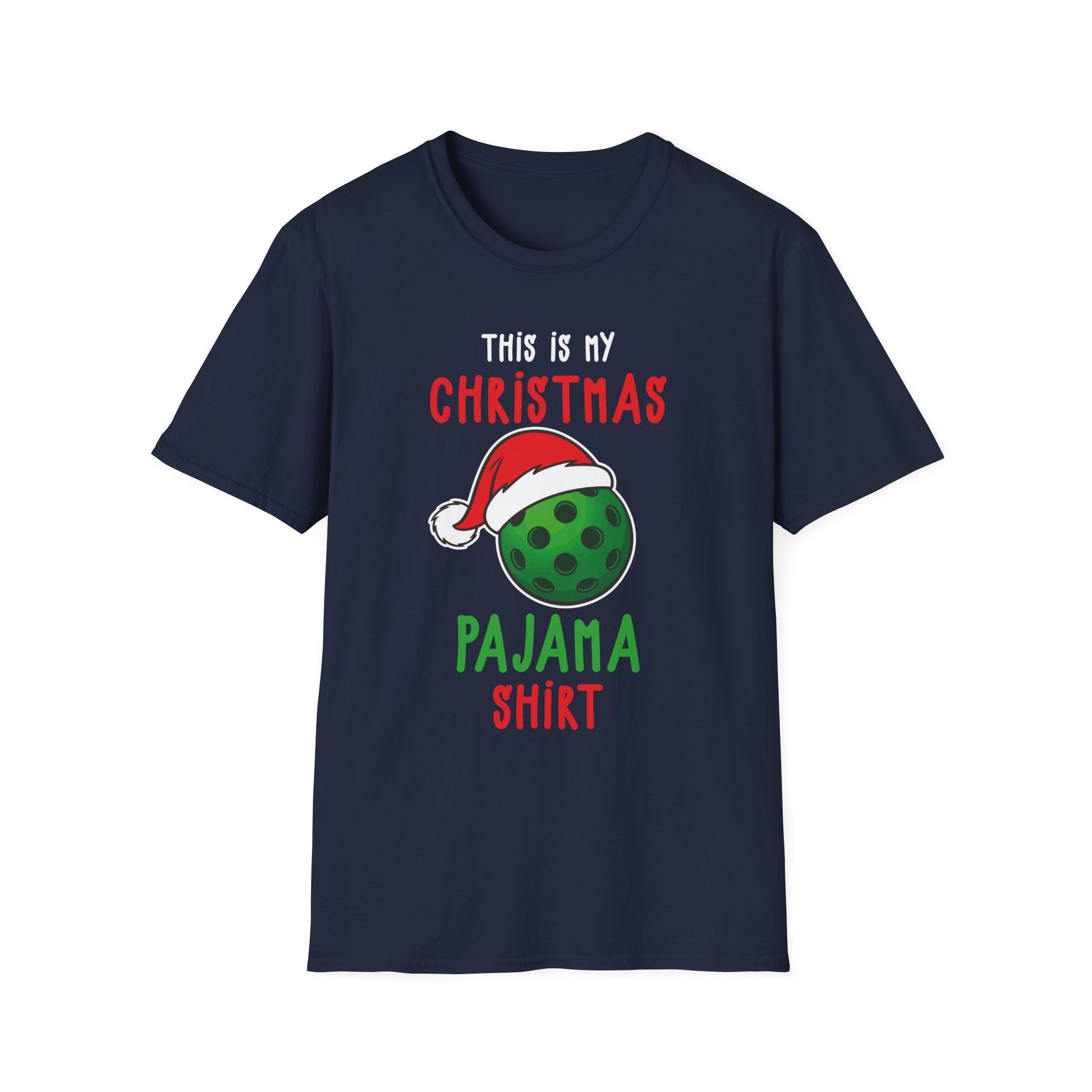 Funny Christmas Pickleball Lover This Is My Christmas Pajama Unisex Softstyle T-Shirt