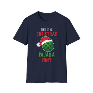 Funny Christmas Pickleball Lover This Is My Christmas Pajama Unisex Softstyle T-Shirt