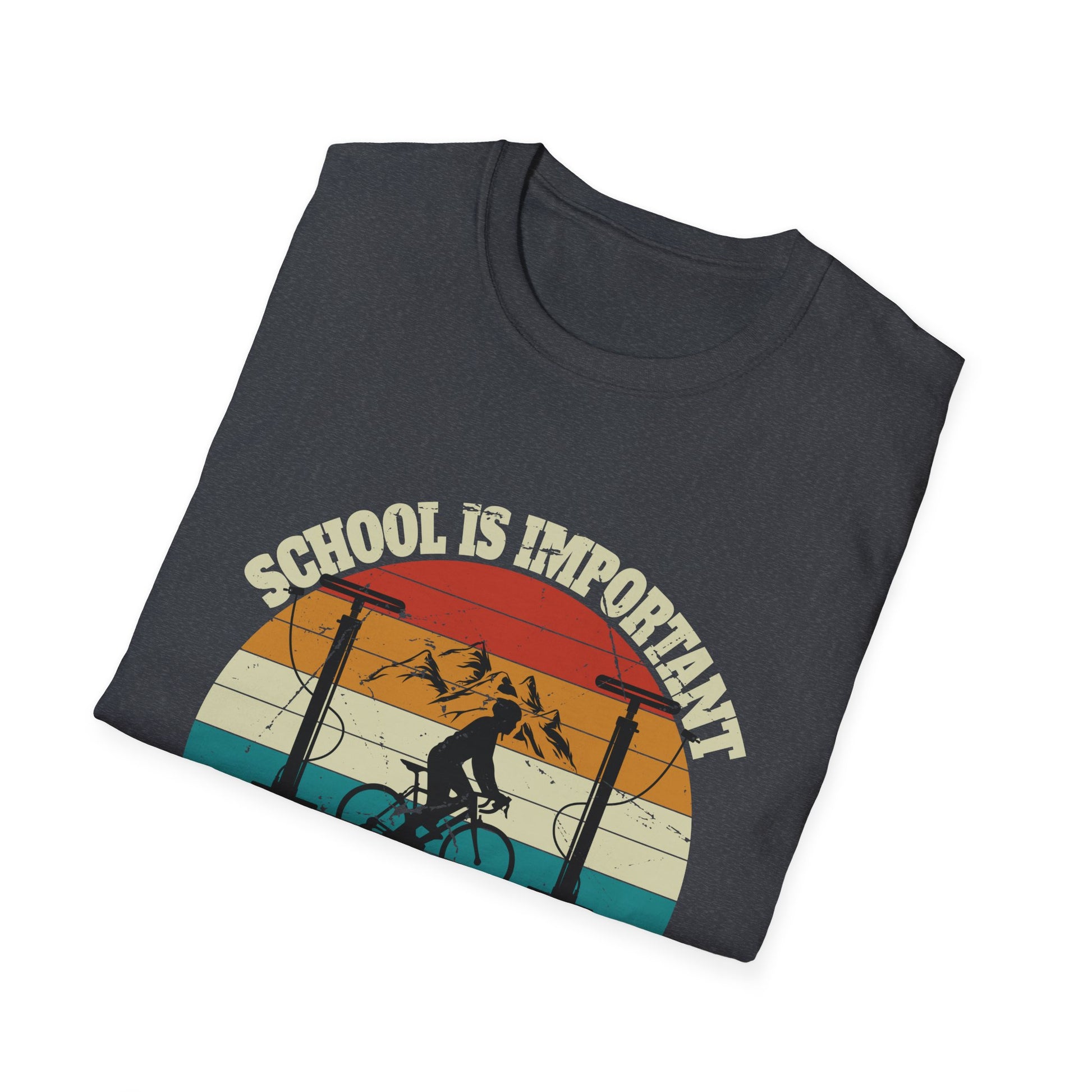 Mountain Bike MTB Vintage Slogan Funny Unisex Tee