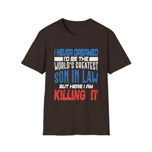 Gift for Son in Law Gifts Christmas Birthday on Wedding Day Unisex T-Shirt