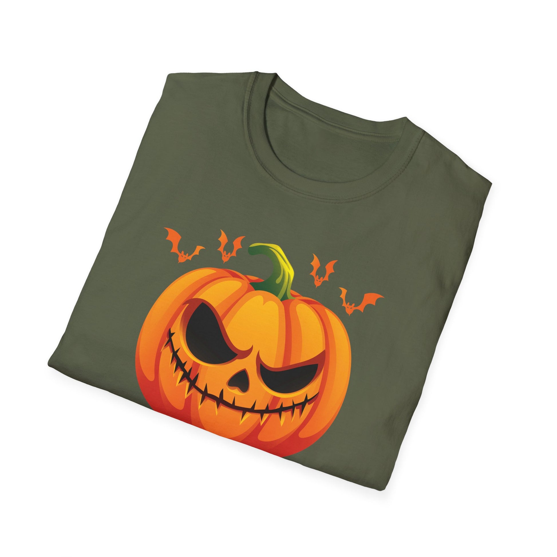 Halloween Pumpkin T-Shirt — Jack-O'-Lantern "Happy Halloween" Tee