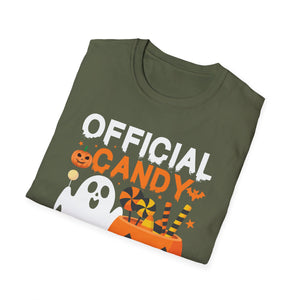 Official Candy Tester Halloween T-Shirt — Ghost & Jack-o'-Lantern Kids Tee