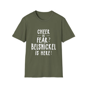 Belsnickel Christmas Cheer or Fear Belsnickel Is Here Xmas Unisex T-Shirt