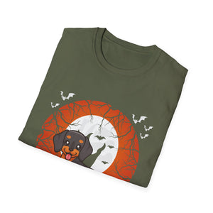 Funny Halloween Dog English Dachshund Halloween Tee