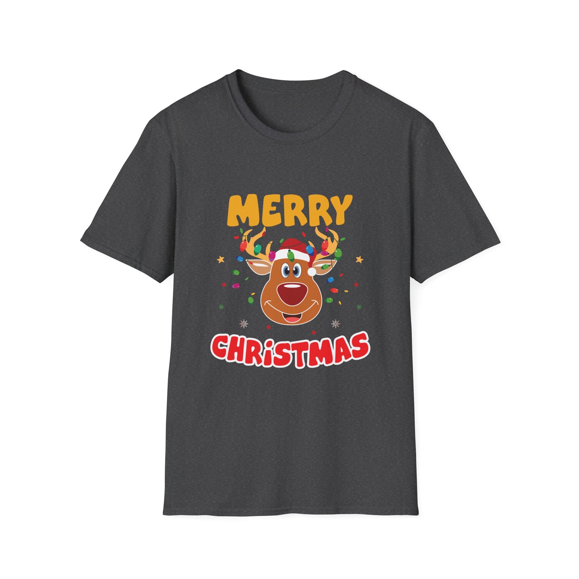 Christmas Reindeer T-Shirt — Merry Christmas Cute Holiday Tee