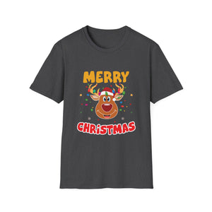 Christmas Reindeer T-Shirt — Merry Christmas Cute Holiday Tee