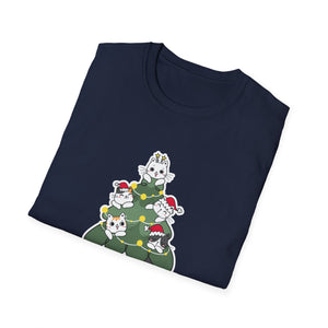 Cats For Everybody Christmas Cat Funny Xmas Women Santa Unisex T-Shirt