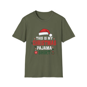 Christmas Pajama Shirt T-Shirt — “This Is My Christmas Pajama Shirt” Holiday Tee