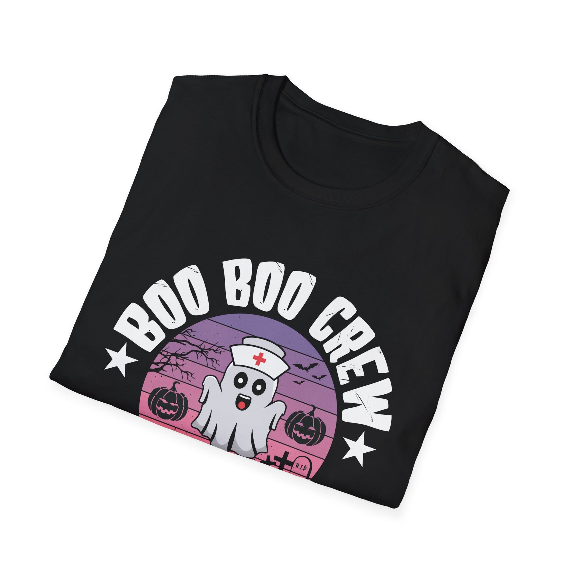 Boo Boo Crew Peds Nurse T-Shirt — Halloween Pediatric Nurse Tee