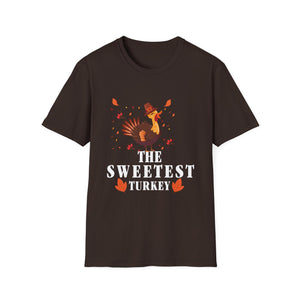 The Sweetest Turkey T-Shirt — Cute Thanksgiving Turkey Graphic Tee
