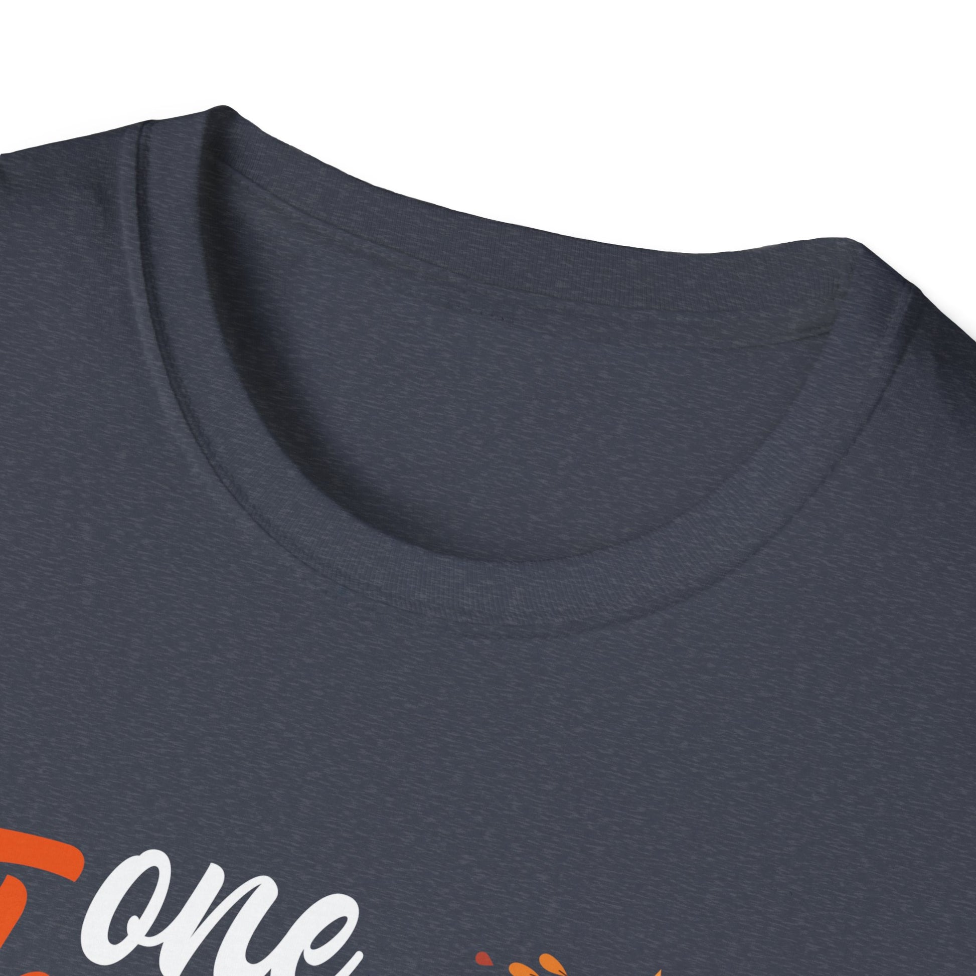 One Thankful Pre-K Teacher T-Shirt — Thanksgiving Teacher Tee with Pumpkin & Leaves  Unisex T-Shirt