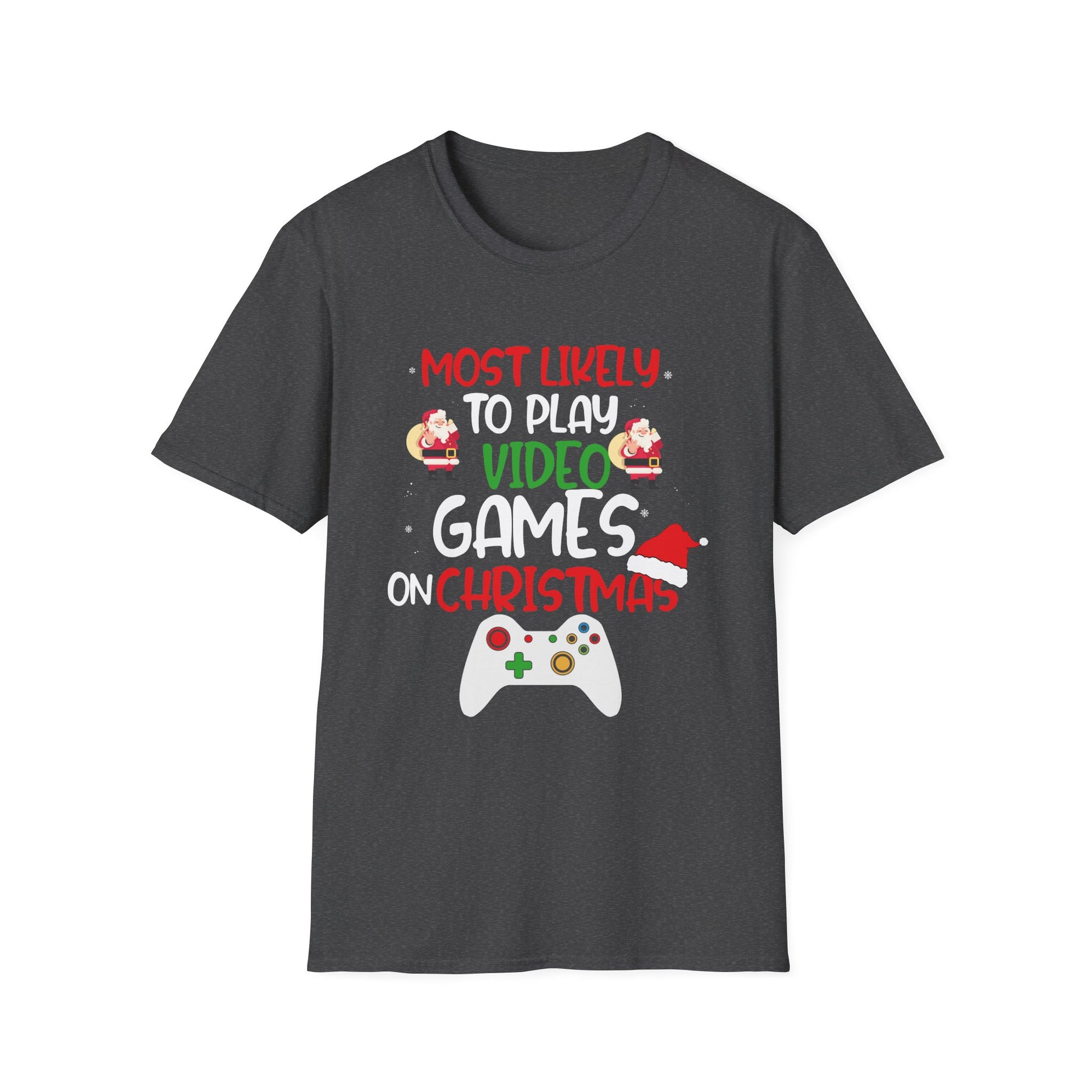 Most Likely To Play Video Game Family Matching Christmas Unisex T-Shirt
