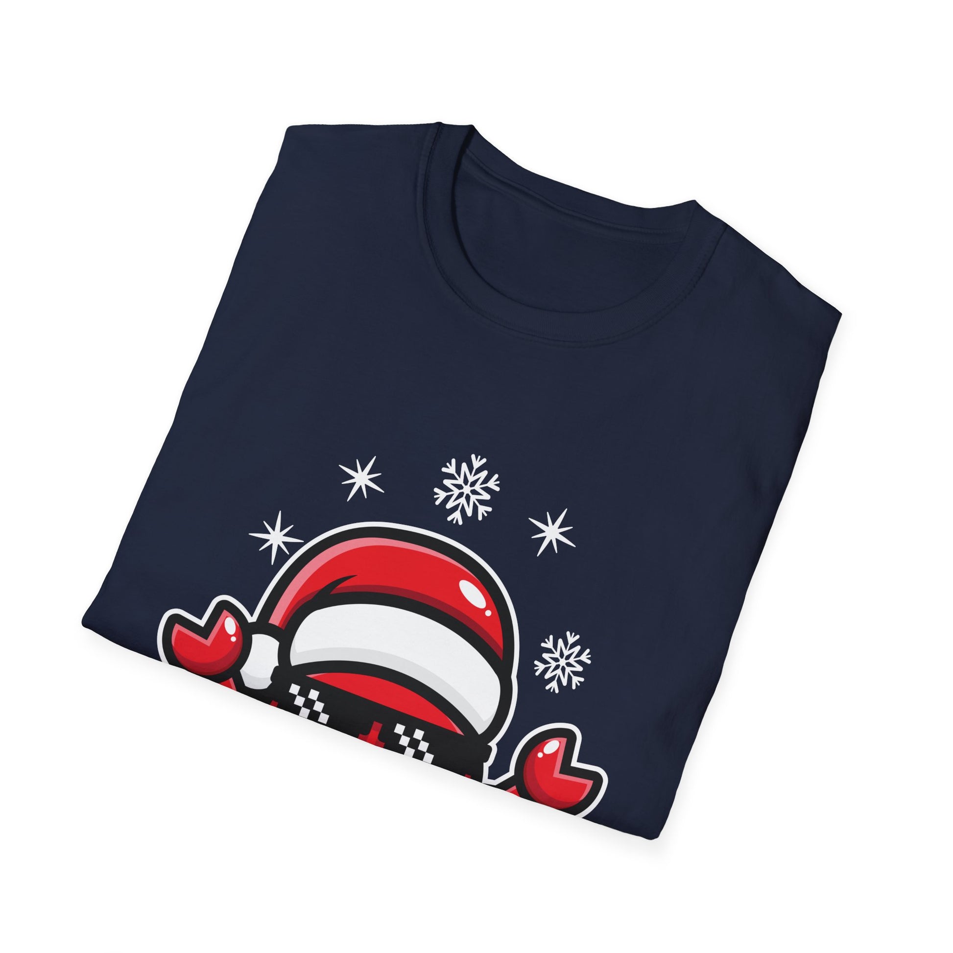 Christmas Crab Santa Hat Ugly Christmas Sweater Unisex T-Shirt
