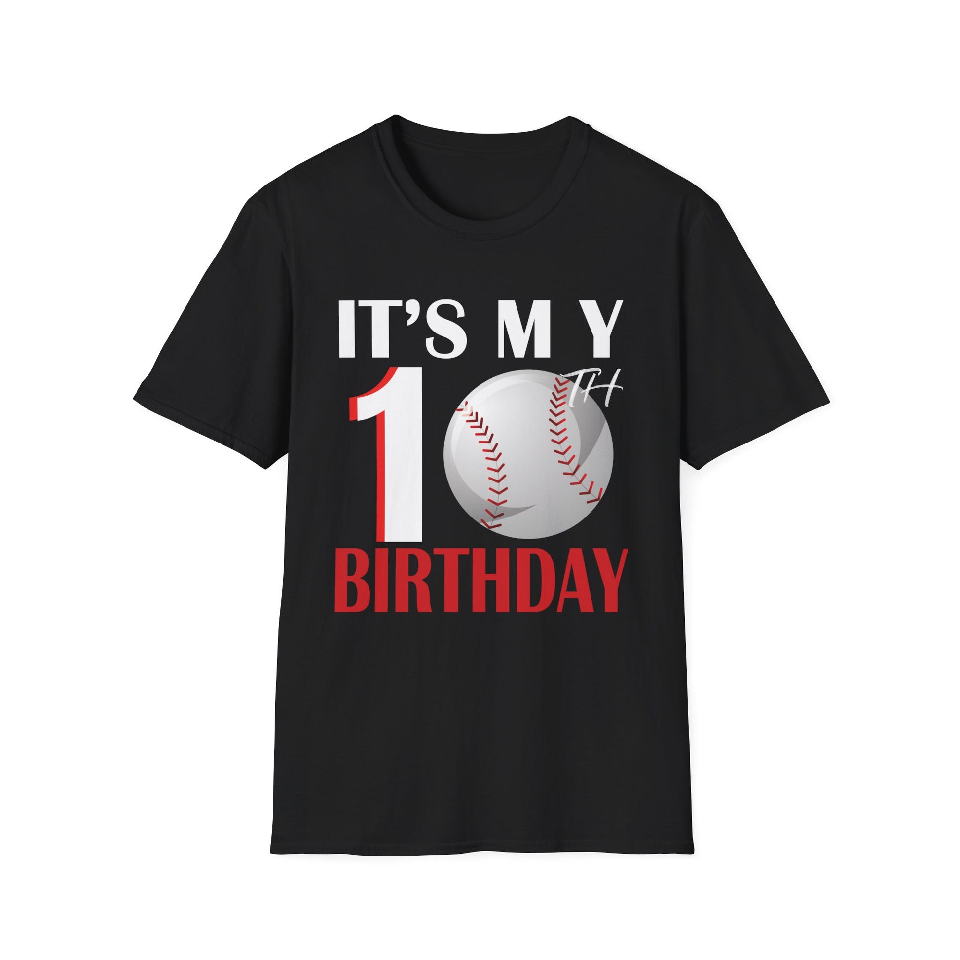 It's My 10th Birthday Baseball Player 10 Years Old Boys Birthday Unisex Shirt