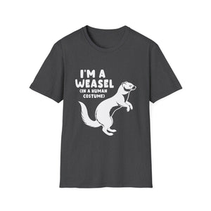 Weasel Costume Funny Halloween Cute Graphic T-Shirt-productor-mockup