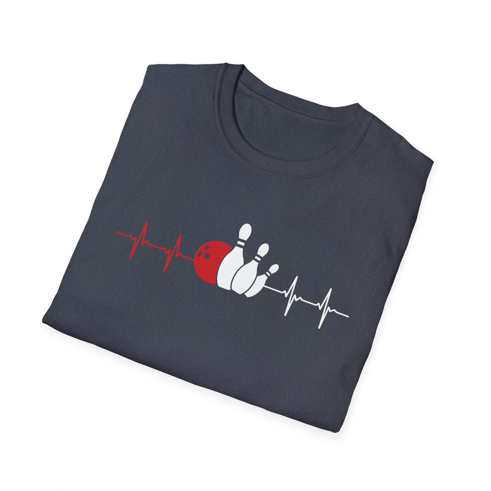 Heartbeat Bowling ECG Pulse Bowling Ball Bowler Unisex T-Shirt