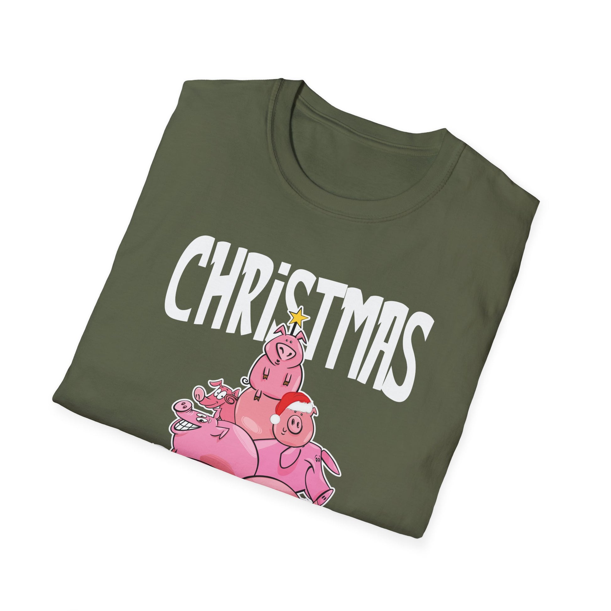 Christmas Squad T-Shirt — Cute Pig Holiday Tee