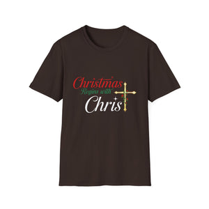 Christmas begins with Christ Jesus Christian Christmas Unisex T-Shirt
