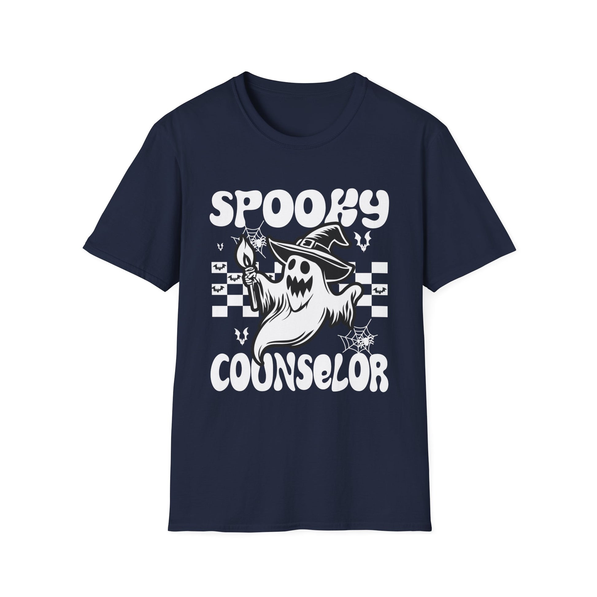 Spooky Counselor T‑Shirt — Halloween Ghost School Counselor Tee