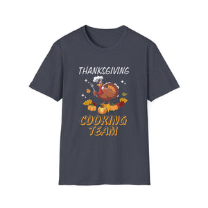 Thanksgiving Cooking Team T-Shirt – Funny Turkey Chef Holiday Tee  Unisex T-Shirt