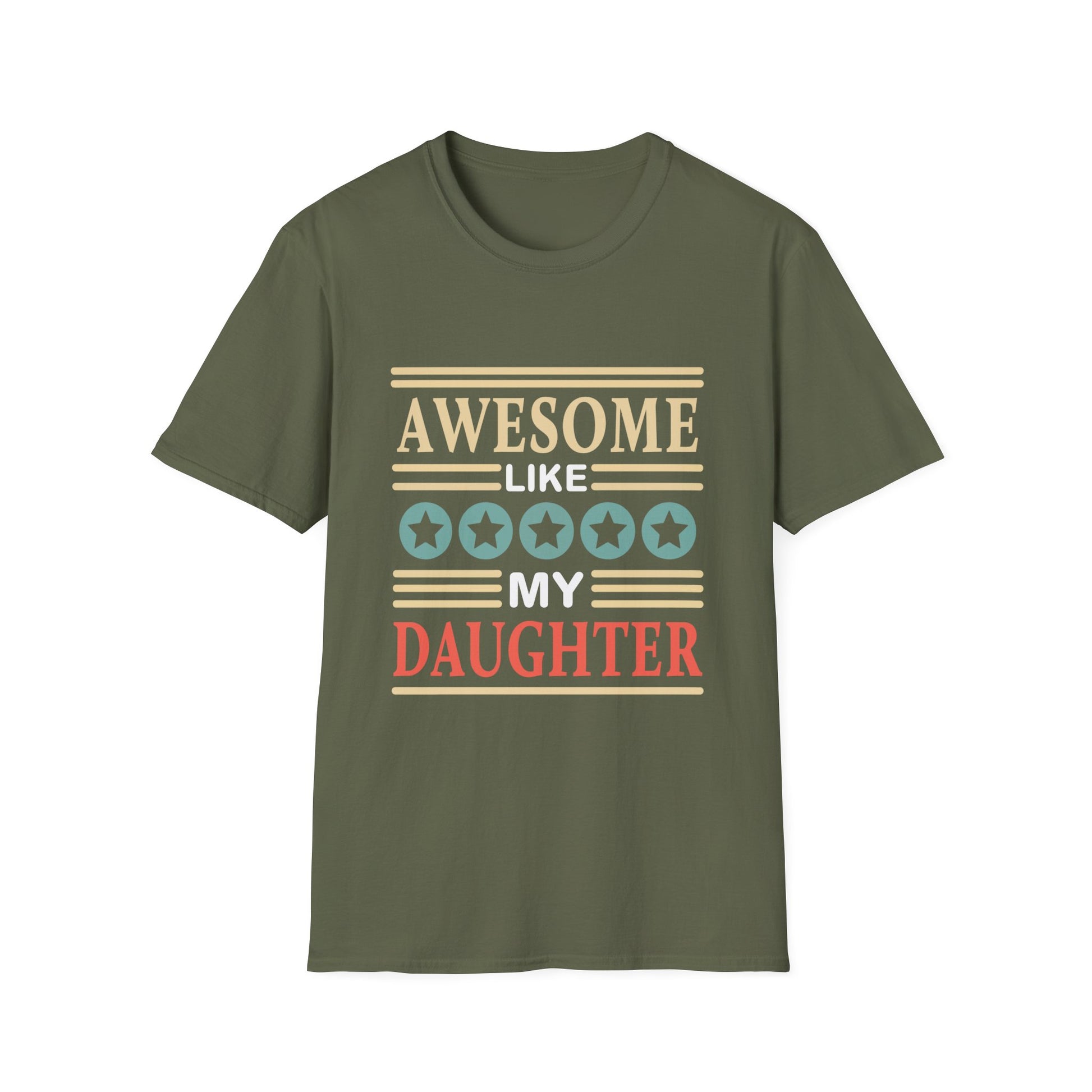 T-Shirt — "Awesome Like My Daughter" Vintage Family Pride Tee