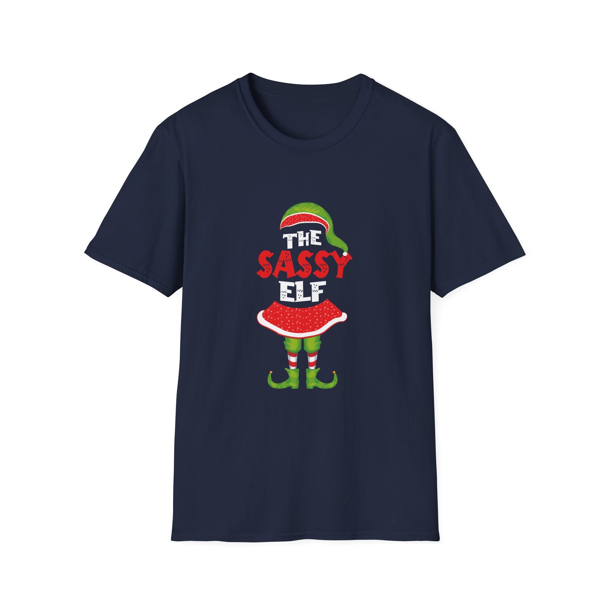 Xmas Family Matching Women Girls Mom The Sassy Elf Christmas Unisex T-Shirt