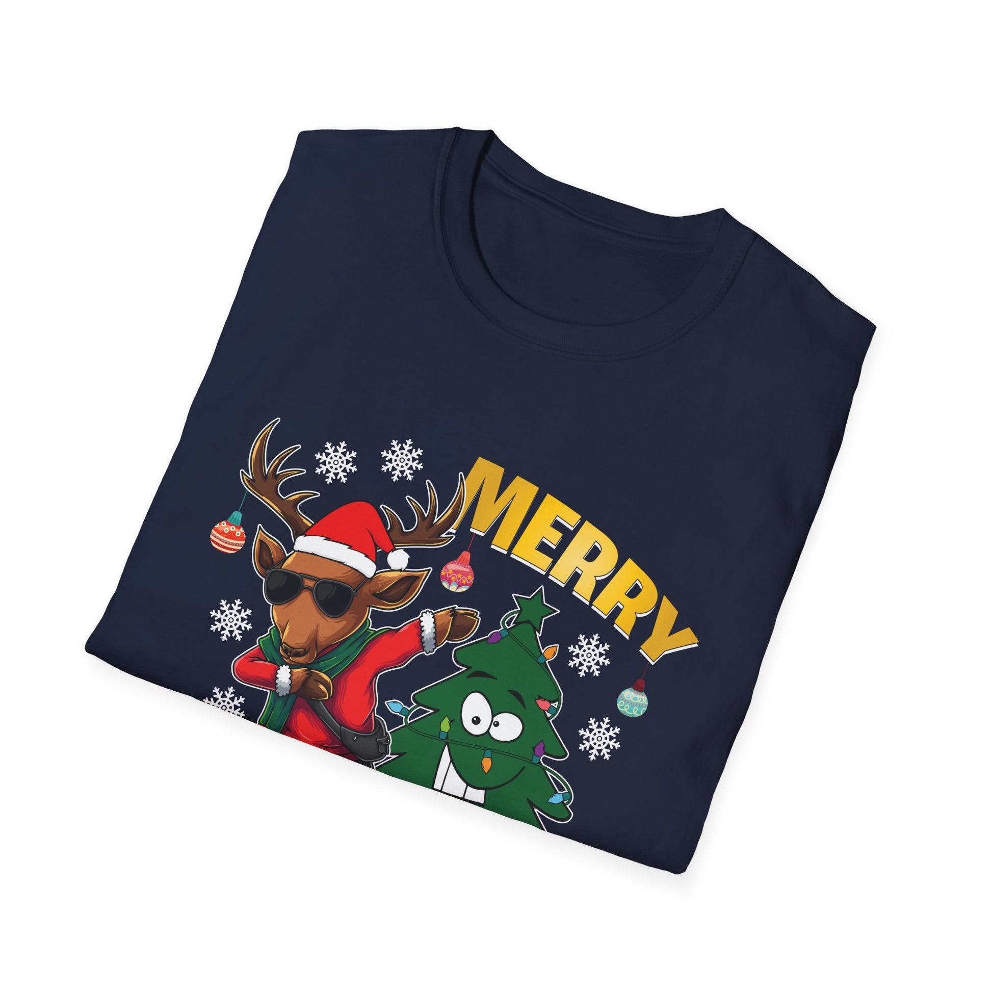 Christmas Reindeer & Tree Shirt – Merry Christmas Holiday Tee