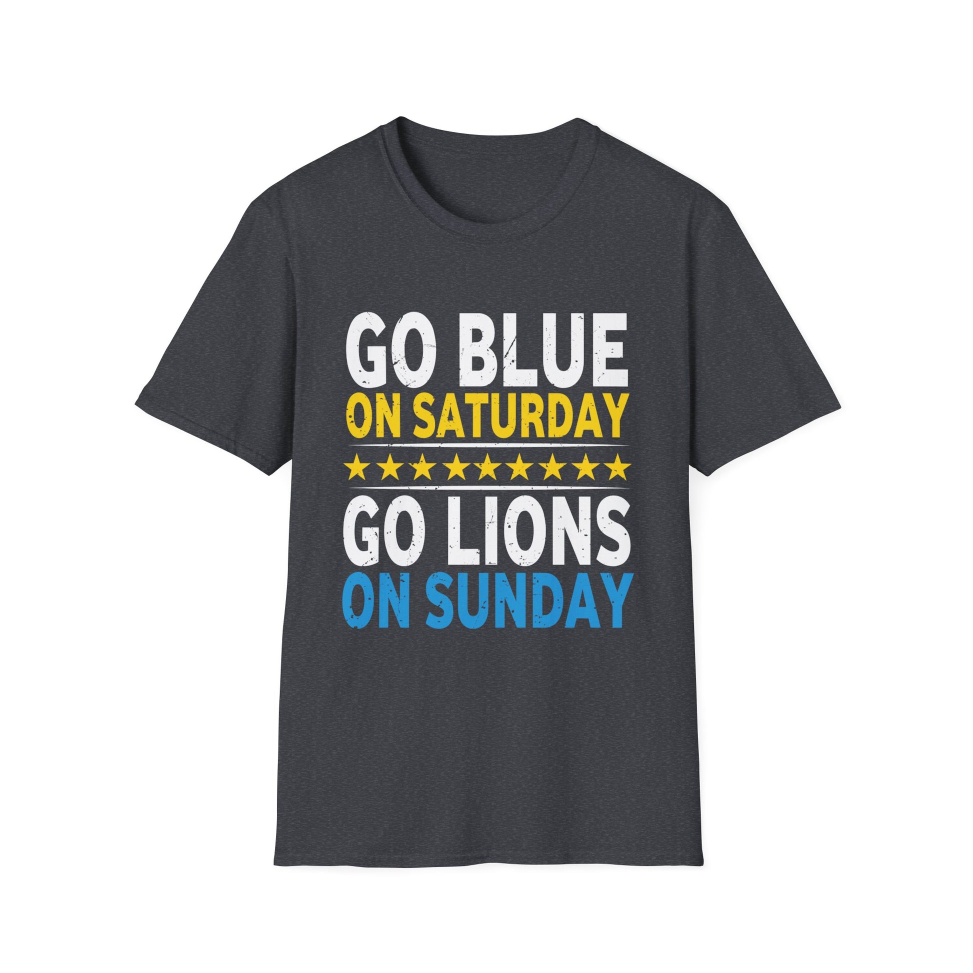 Go Blue On Saturday Go Lions On Sunday  Football Fan Costume Unisex T-Shirt