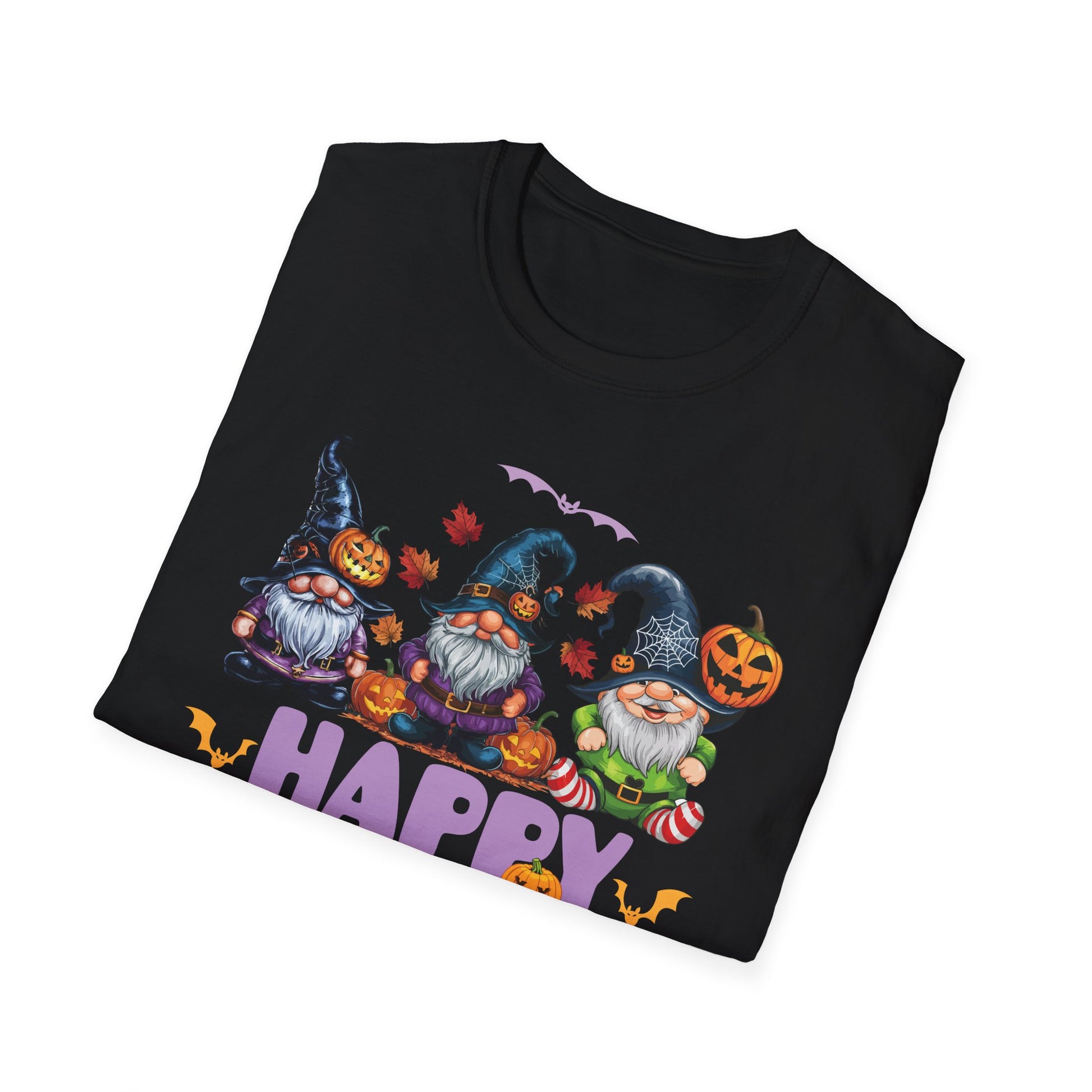 Happy Halloween Gnomes T-Shirt — Cute Spooky Pumpkin Gnome Halloween Tee