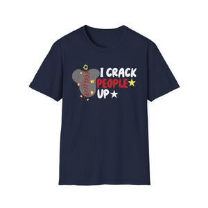 I Crack People Up T-Shirt — Funny Brain/Skull Comedy Graphic Tee