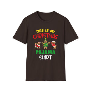 Christmas Pajama Shirt T-Shirt – “This Is My Christmas Pajama Shirt” Holiday Tee