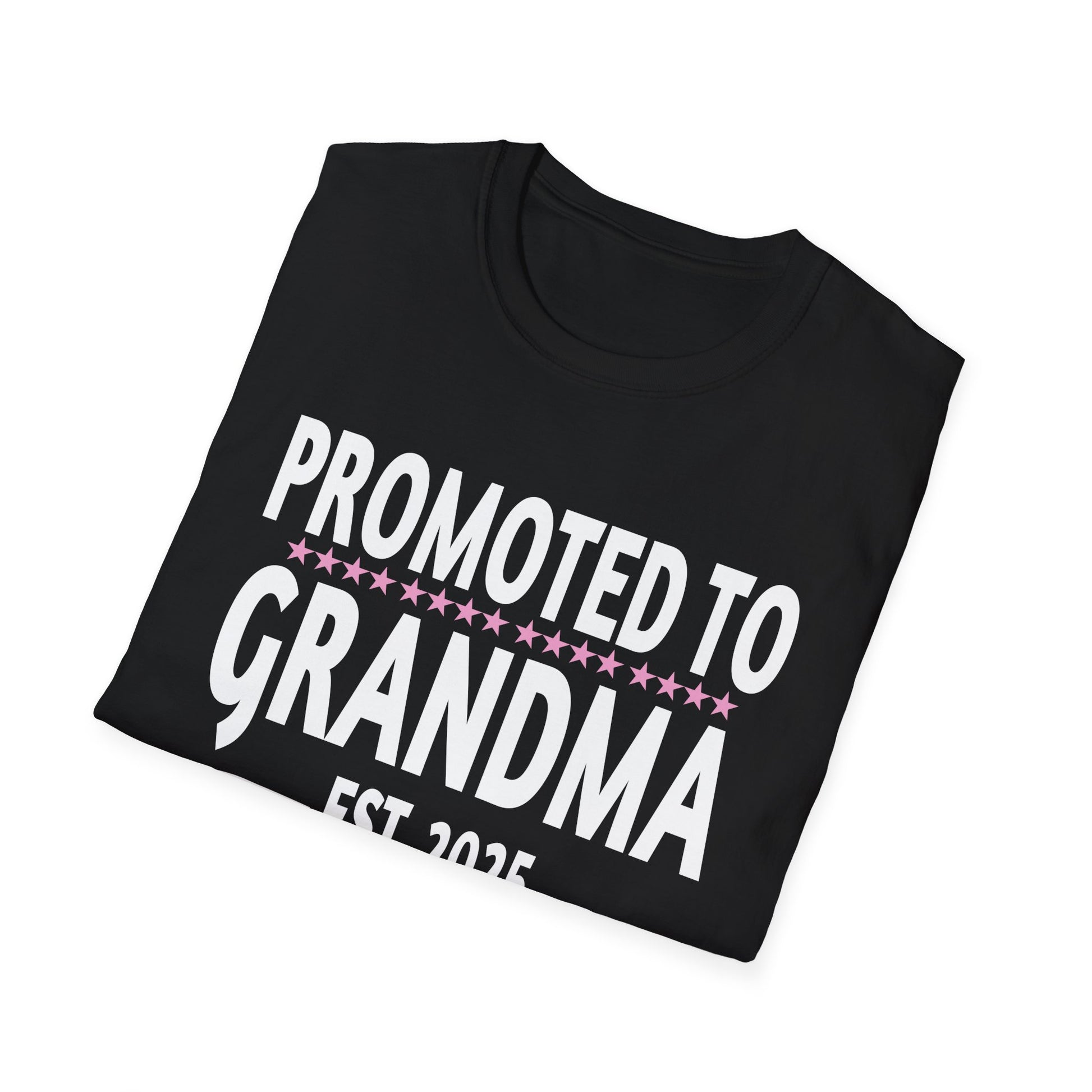 1st Time Grandma EST 2025 New First Grandma 2025 Unisex Softstyle T-Shirt
