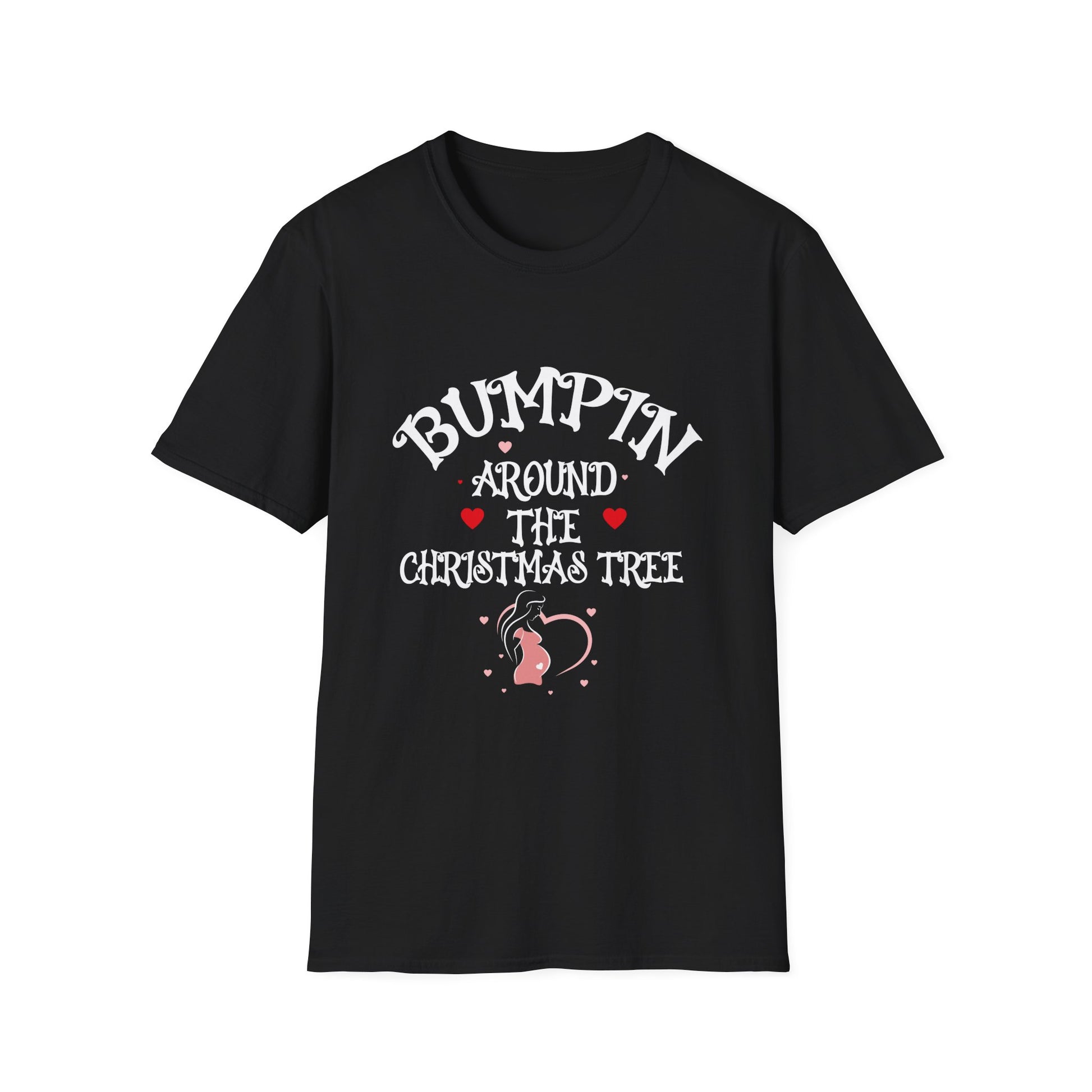 Bumping Around the Christmas Tree Christmas Pregnancy Unisex T-Shirt
