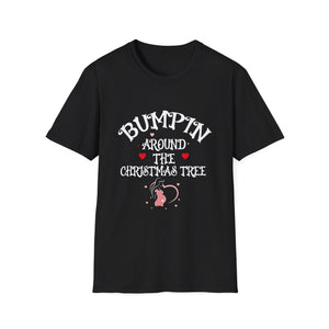 Bumping Around the Christmas Tree Christmas Pregnancy Unisex T-Shirt