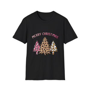 Merry Christmas Leopard Trees T-Shirt