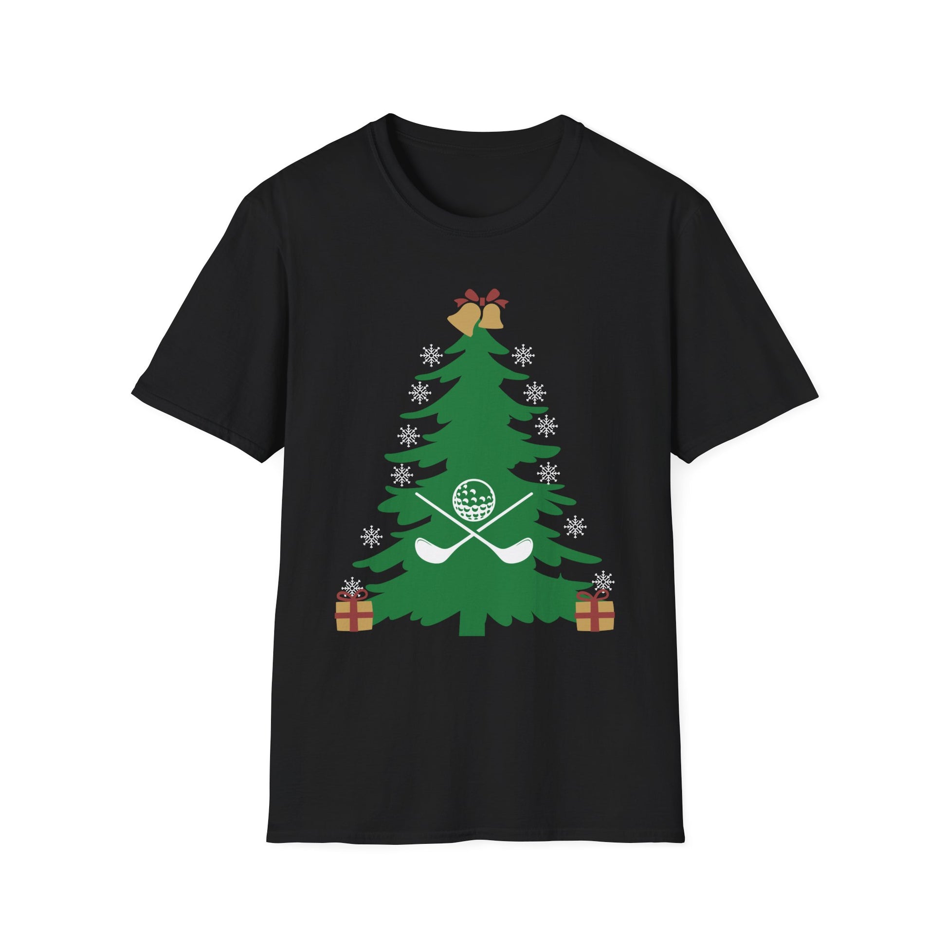 Golf Christmas Tree T-Shirt — Holiday Golfers Funny Golf Ornament Tee