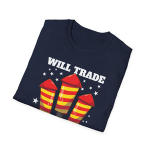 Sister Will Trade For Firecrackers T-Shirt — Funny 4th of July Fireworks Tee