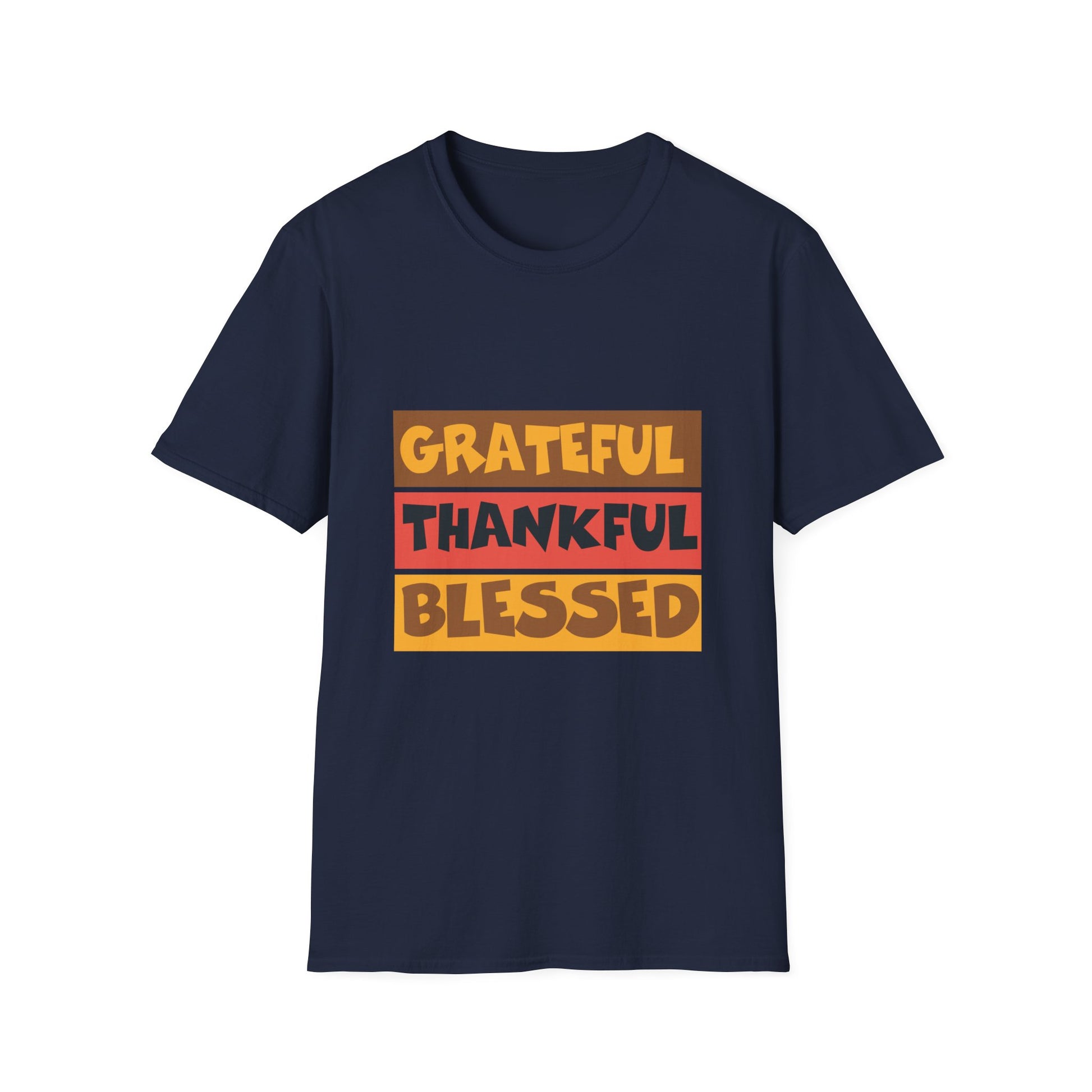 Grateful Thankful Blessed T-Shirt — Fall Thanksgiving Apparel