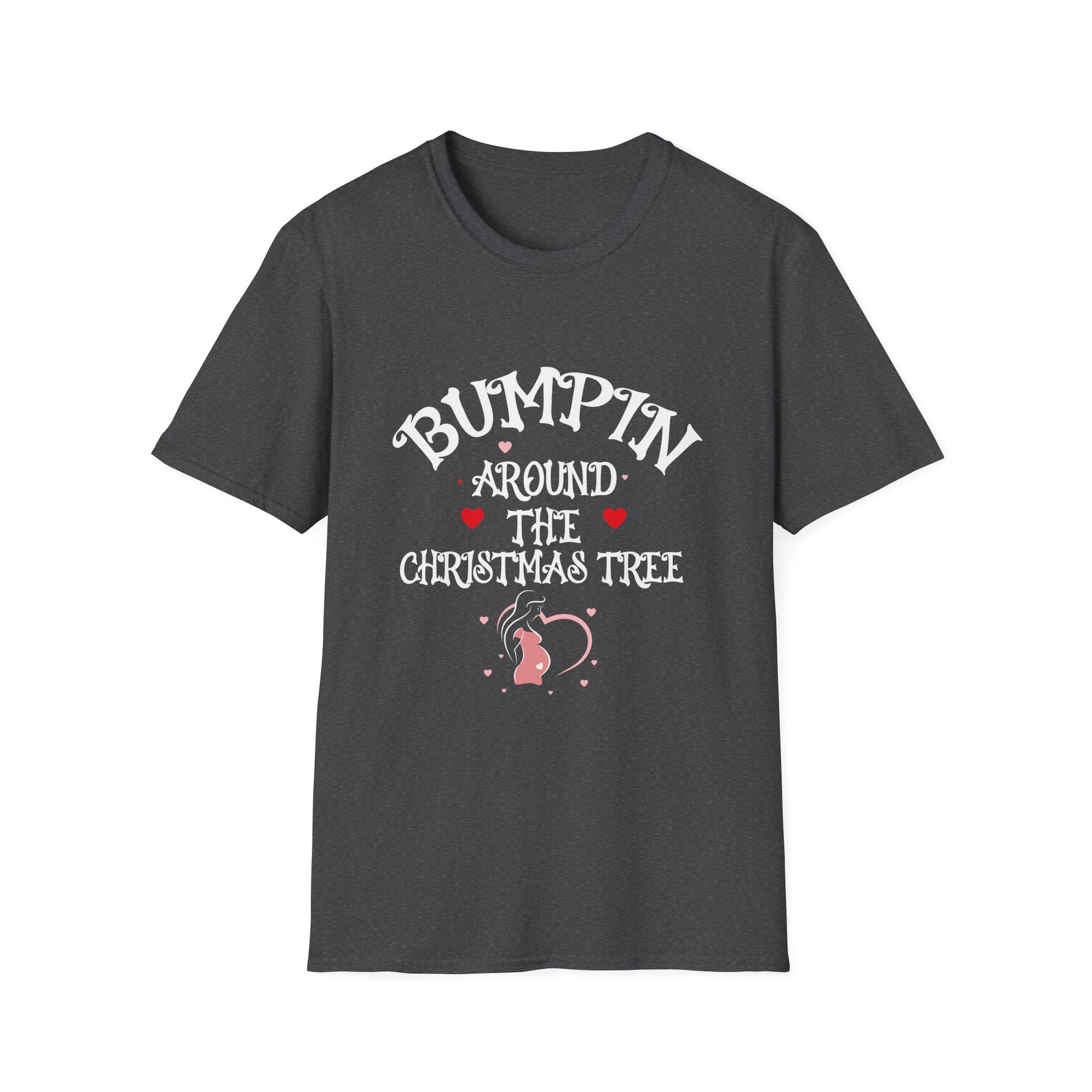 Bumping Around the Christmas Tree Christmas Pregnancy Unisex T-Shirt